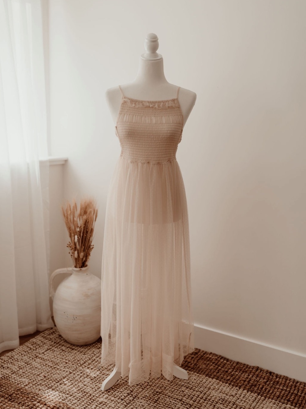 Free People Slip Dress in Cream